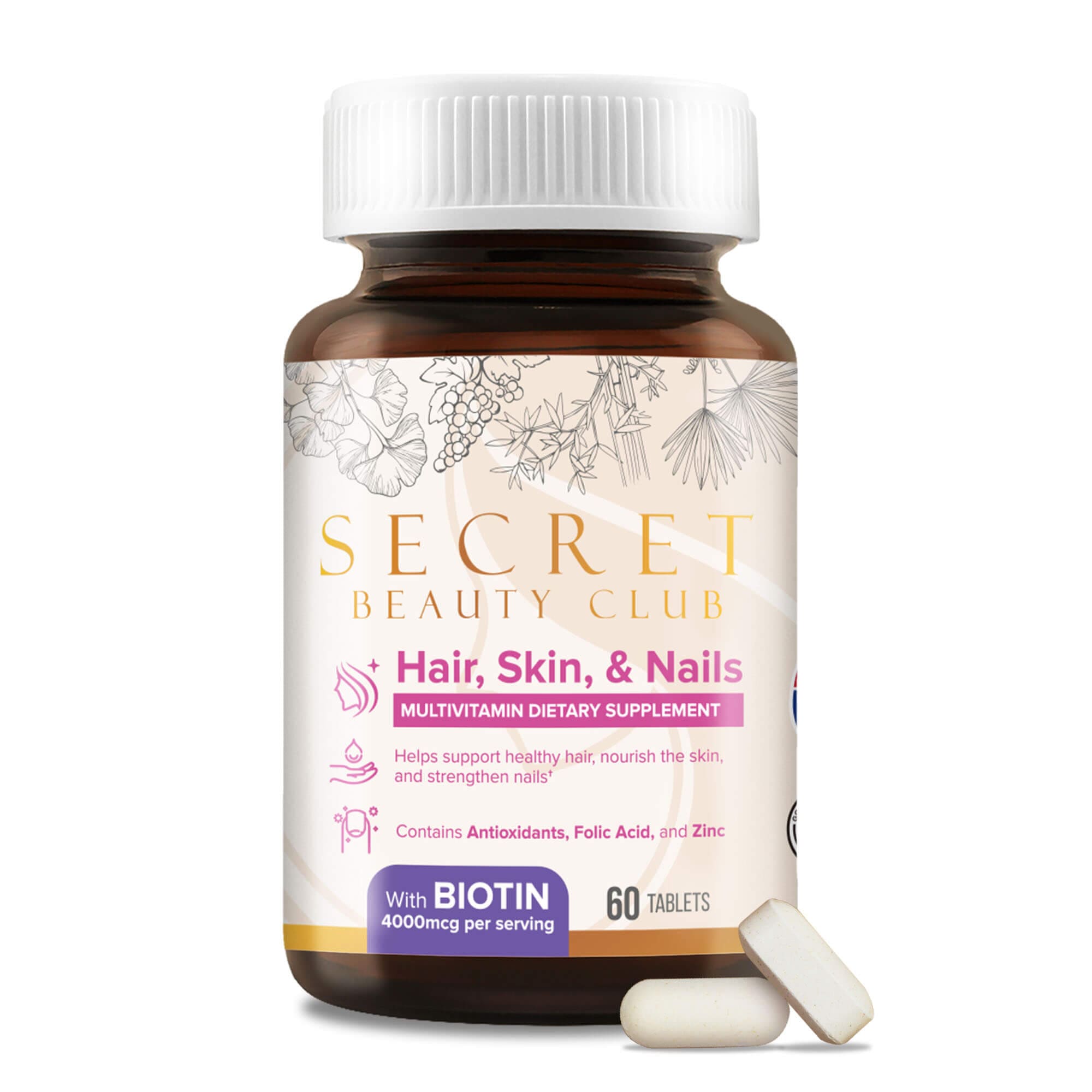 Hair, Skin, & Nails Multivitamins – Secret Beauty Club